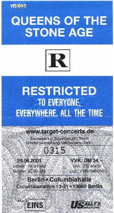 Ticket from June 26, 2001